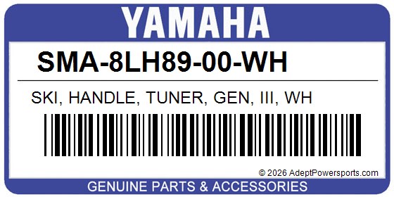 Yamaha SMA-8LH89-00-WH Ski, Handle, Tuner, Gen, Iii, Wh