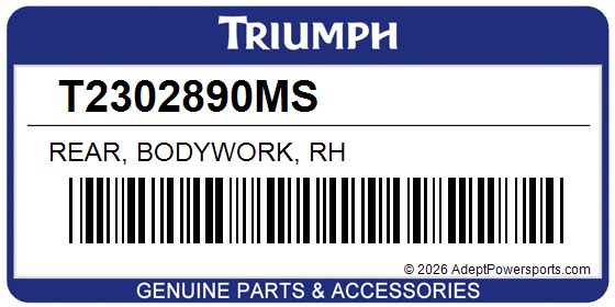 Triumph T2302890MS Rear, Bodywork, Rh