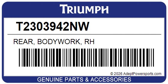 Triumph T2303942NW Rear, Bodywork, Rh