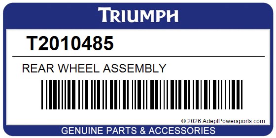 Triumph T2010485 Rear Wheel Assembly