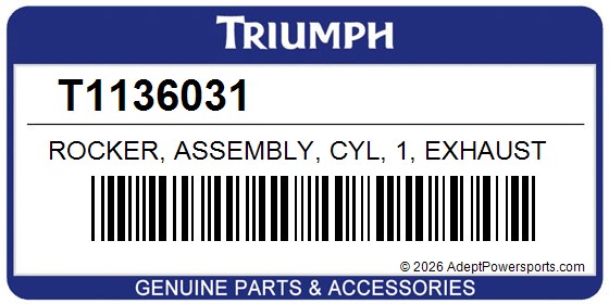 Triumph T1136031 Rocker, Assembly, Cyl, 1, Exhaust