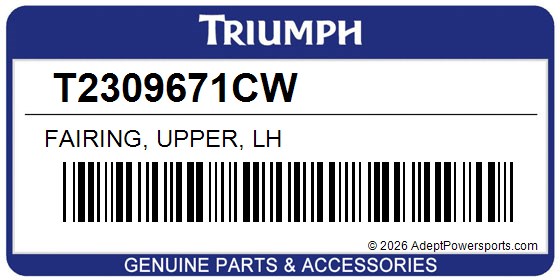 Triumph T2309671CW Fairing, Upper, Lh