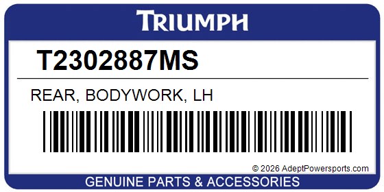 Triumph T2302887MS Rear, Bodywork, Lh
