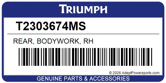 Triumph T2303674MS Rear, Bodywork, Rh