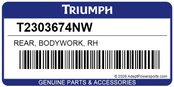 Triumph T2303674NW Rear, Bodywork, Rh