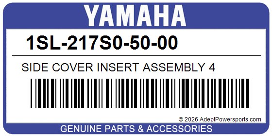 Yamaha 1SL-217S0-50-00 Side Cover Insert Assembly 4