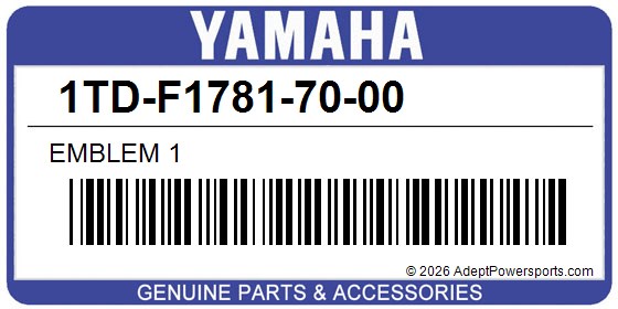 Yamaha 1TD-F1781-70-00 Emblem 1