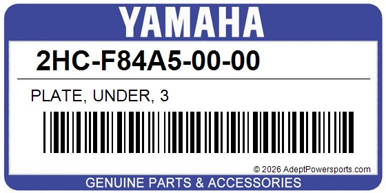 Yamaha 2HC-F84A5-00-00 Plate, Under, 3