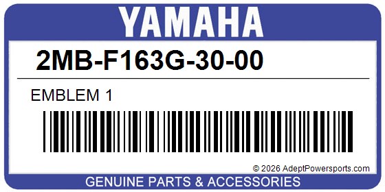 Yamaha 2MB-F163G-30-00 Emblem 1
