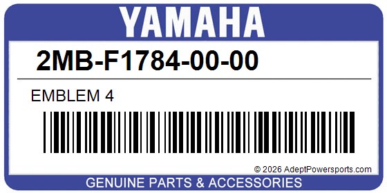 Yamaha 2MB-F1784-00-00 Emblem 4