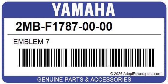 Yamaha 2MB-F1787-00-00 Emblem 7