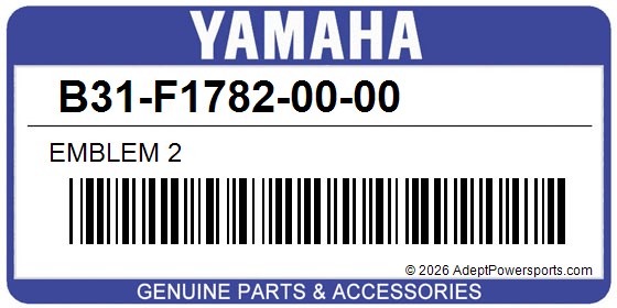 Yamaha B31-F1782-00-00 Emblem 2