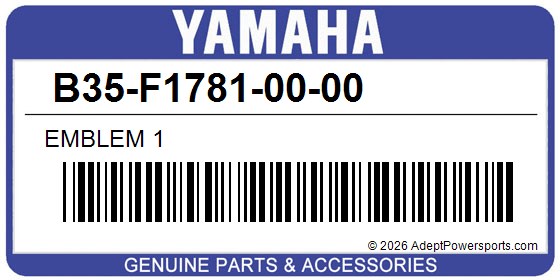 Yamaha B35-F1781-00-00 Emblem 1