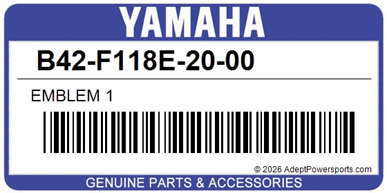 Yamaha B42-F118E-20-00 Emblem 1