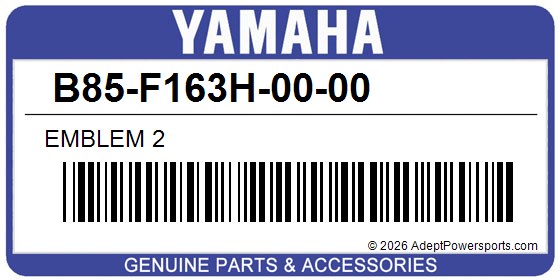 Yamaha B85-F163H-00-00 Emblem 2
