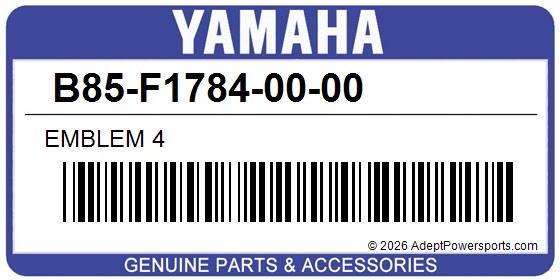 Yamaha B85-F1784-00-00 Emblem 4