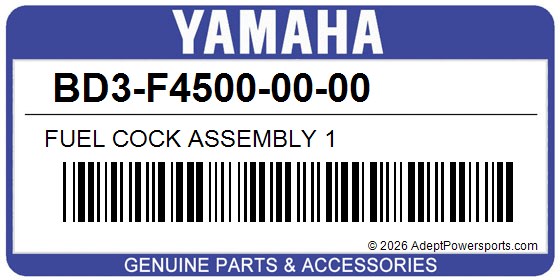 Yamaha BD3-F4500-00-00 Fuel Cock Assembly 1