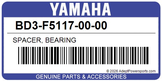 Yamaha BD3-F5117-00-00 Spacer, Bearing