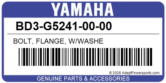 Yamaha BD3-G5241-00-00 Bolt, Flange, W/Washe