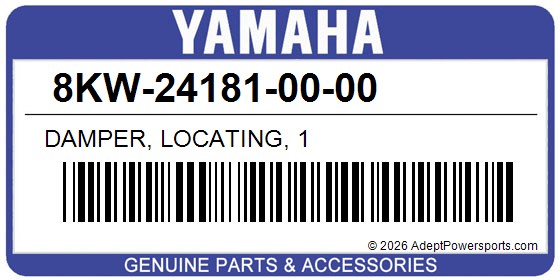 Yamaha 8KW-24181-00-00 Damper, Locating, 1