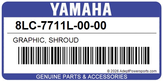 Yamaha 8LC-7711L-00-00 Graphic, Shroud