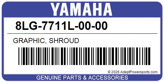 Yamaha 8LG-7711L-00-00 Graphic, Shroud
