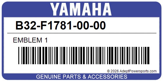 Yamaha B32-F1781-00-00 Emblem 1