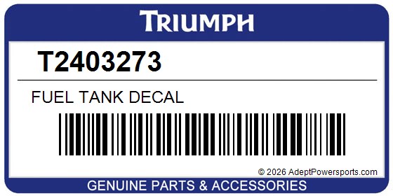 Triumph T2403273 Fuel Tank Decal