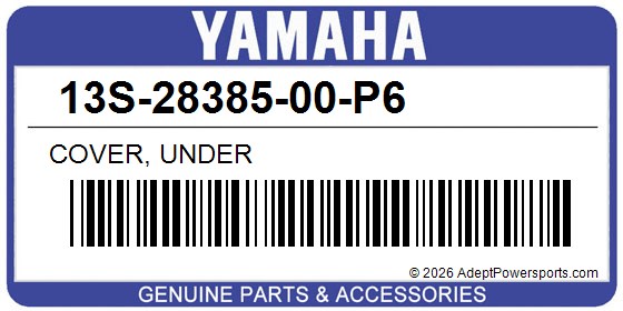 Yamaha 13S-28385-00-P6 Cover, Under