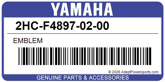 Yamaha 2HC-F4897-02-00 Emblem