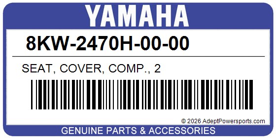 Yamaha 8KW-2470H-00-00 Seat, Cover, Comp., 2