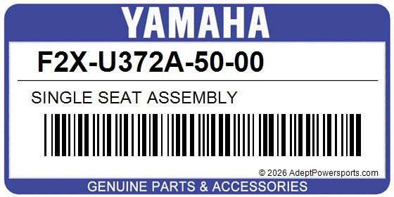 Yamaha F2X-U372A-50-00 Single Seat Assembly