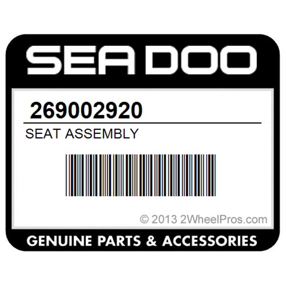 Sea-Doo 269002920 Seat Assembly