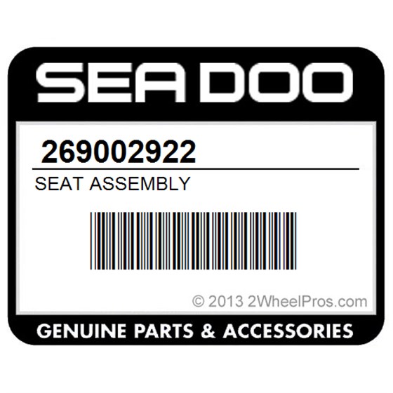 Sea-Doo 269002922 Seat Assembly
