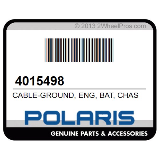 Polaris 4015498 Cable-Ground, Eng, Bat, Chas