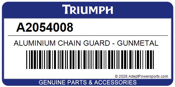 Triumph A2054008 Aluminium Chain Guard - Gunmetal