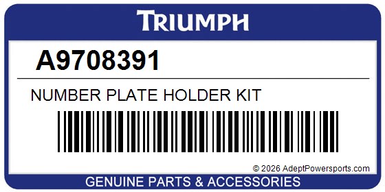 Triumph A9708391 Number Plate Holder Kit