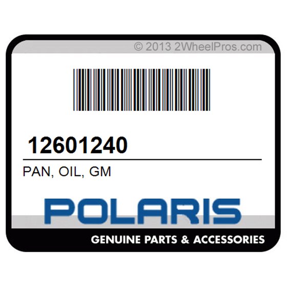 Polaris 12601240 Pan, Oil, Gm