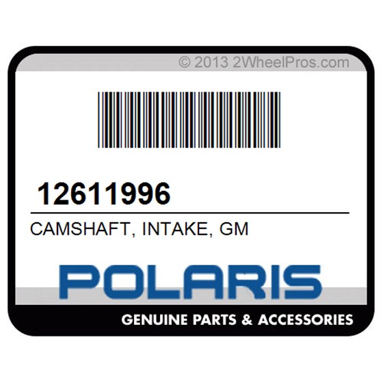 Polaris 12611996 Camshaft, Intake, Gm