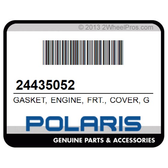 Polaris 24435052 Gasket, Engine, Frt., Cover, Gm