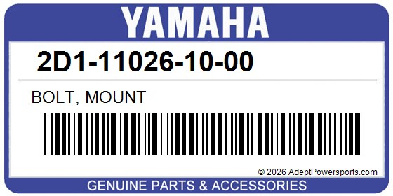 Yamaha 2D1-11026-10-00 Bolt, Mount
