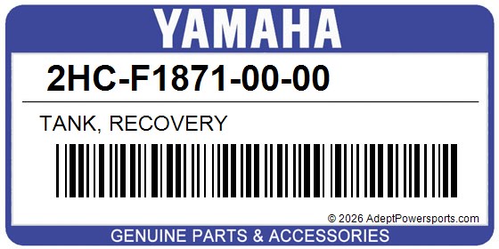 Yamaha 2HC-F1871-00-00 Tank, Recovery