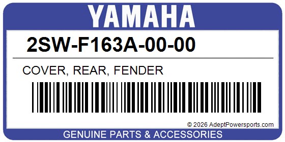 Yamaha 2SW-F163A-00-00 Cover, Rear, Fender