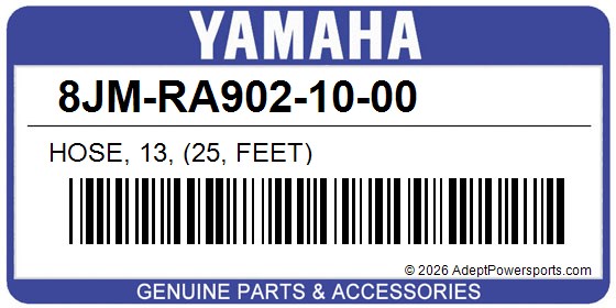 Yamaha 8JM-RA902-10-00 Hose, 13, (25, Feet)
