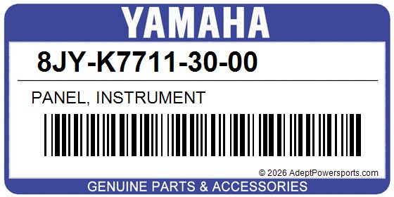 Yamaha 8JY-K7711-30-00 Panel, Instrument