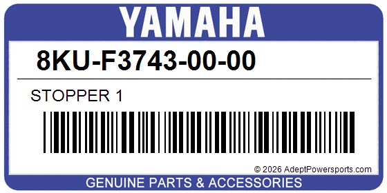 Yamaha 8KU-F3743-00-00 Stopper 1