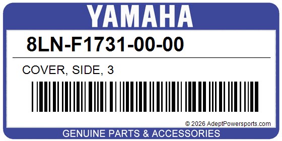 Yamaha 8LN-F1731-00-00 Cover, Side, 3