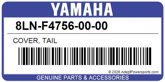 Yamaha 8LN-F4756-00-00 Cover, Tail