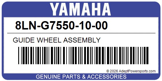 Yamaha 8LN-G7550-10-00 Guide Wheel Assembly