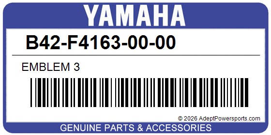 Yamaha B42-F4163-00-00 Emblem 3